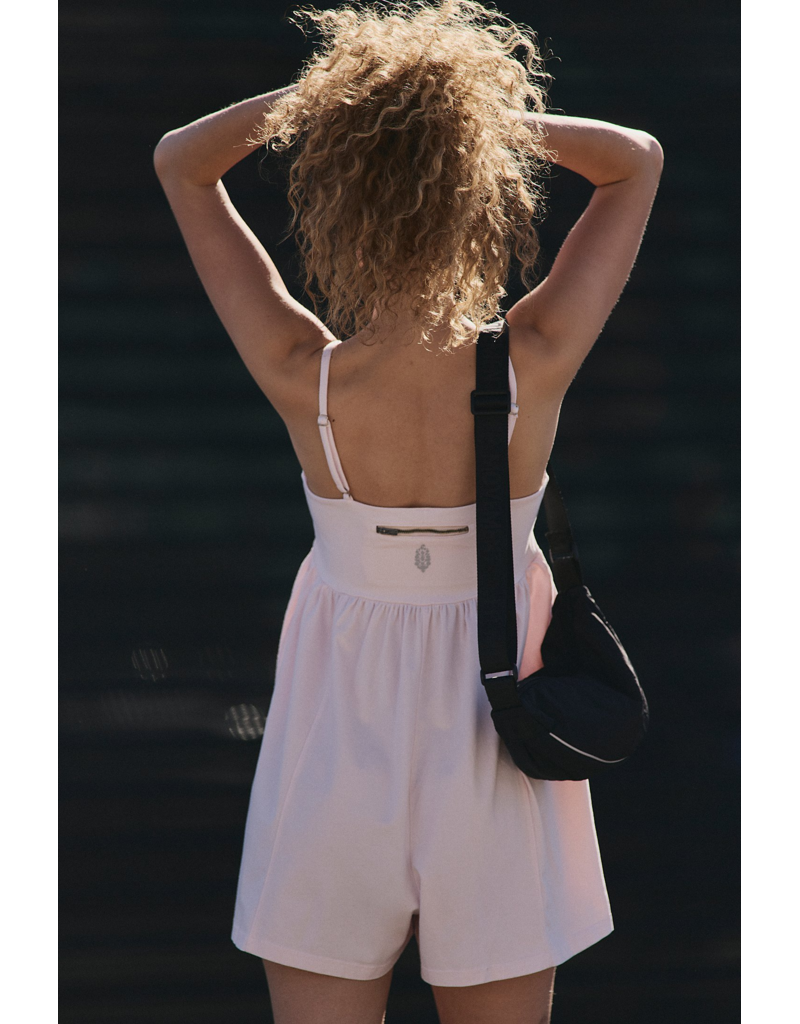 FREE PEOPLE MOVEMENT Hot Shot Strappy Romper in Bloom