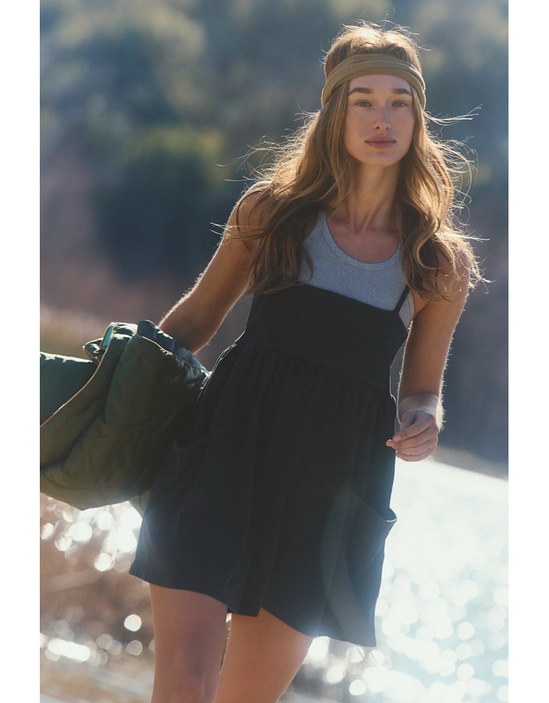 FREE PEOPLE MOVEMENT Hot Shot Strappy Romper in Black