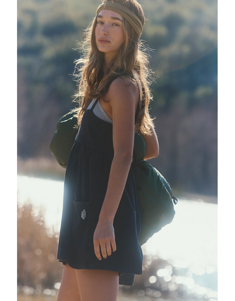 FREE PEOPLE MOVEMENT Hot Shot Strappy Romper in Black