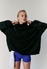 FREE PEOPLE MOVEMENT A Cut Above Mock Neck Pullover Sweatshirt in Black