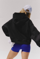 FREE PEOPLE MOVEMENT A Cut Above Zip-Up Hoodie in Black