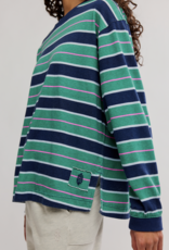 FREE PEOPLE MOVEMENT Printed Hustle Layer in Navy/Green Glow Combo