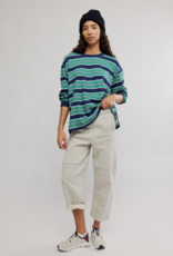 FREE PEOPLE MOVEMENT Printed Hustle Layer in Navy/Green Glow Combo