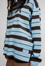 FREE PEOPLE MOVEMENT Printed Hustle Layer in Bright Blue/Chocolate Combo