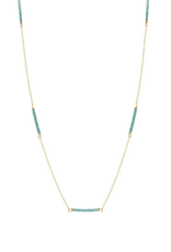 ENEWTON DESIGN Hope Bliss Simplicity Chain 15" Necklace in Sea Glass/Gold