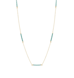 ENEWTON DESIGN Hope Bliss Simplicity Chain 15" Necklace in Sea Glass/Gold