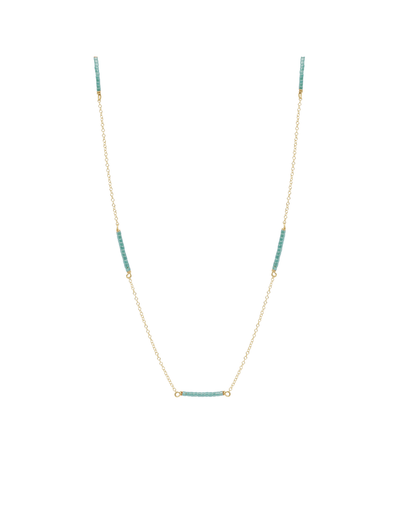 ENEWTON DESIGN Hope Bliss Simplicity Chain 15" Necklace in Sea Glass/Gold