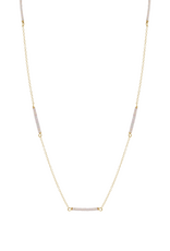 ENEWTON DESIGN Hope Bliss Simplicity Chain 15" Necklace in Silky White/Gold