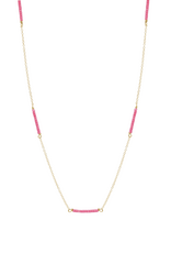 ENEWTON DESIGN Hope Bliss Simplicity Chain 15" Necklace in Bubblegum/Gold
