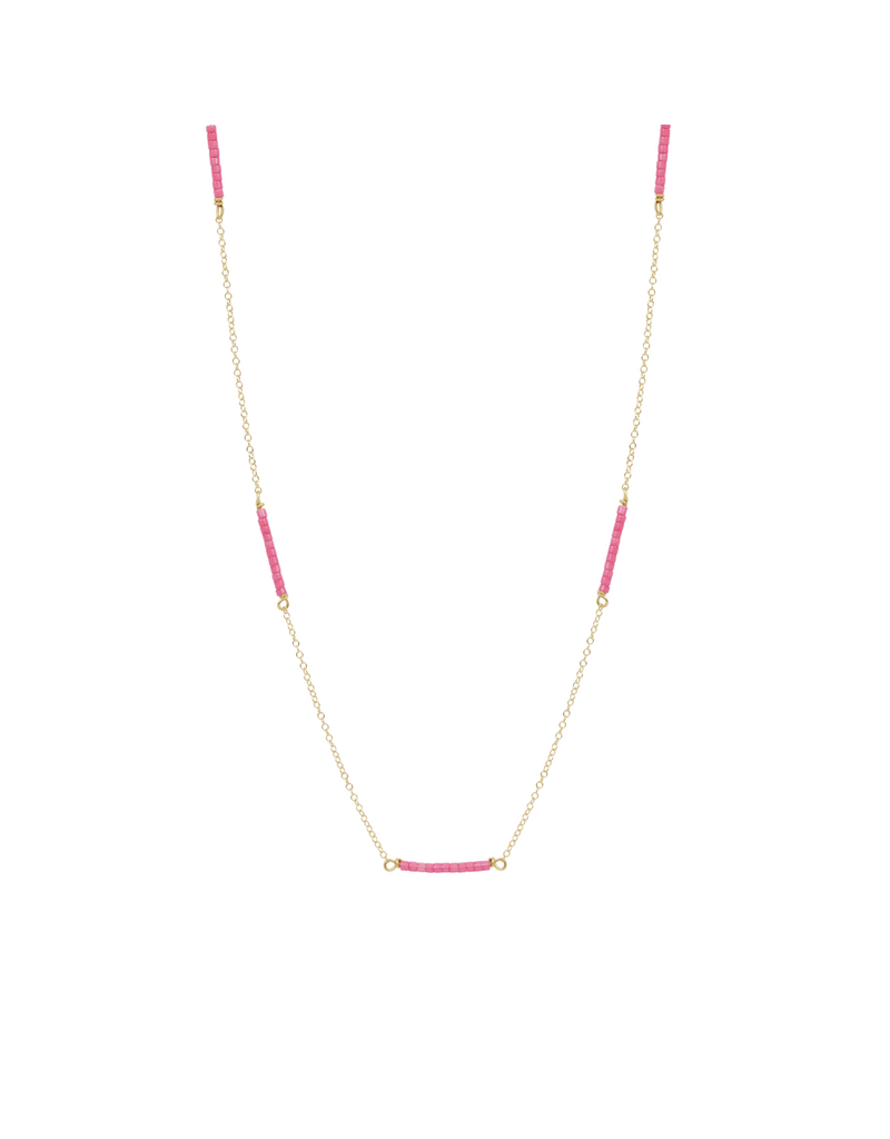 ENEWTON DESIGN Hope Bliss Simplicity Chain 15" Necklace in Bubblegum/Gold