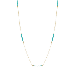 ENEWTON DESIGN Hope Bliss Simplicity Chain 15" Necklace in Turquoise/Gold