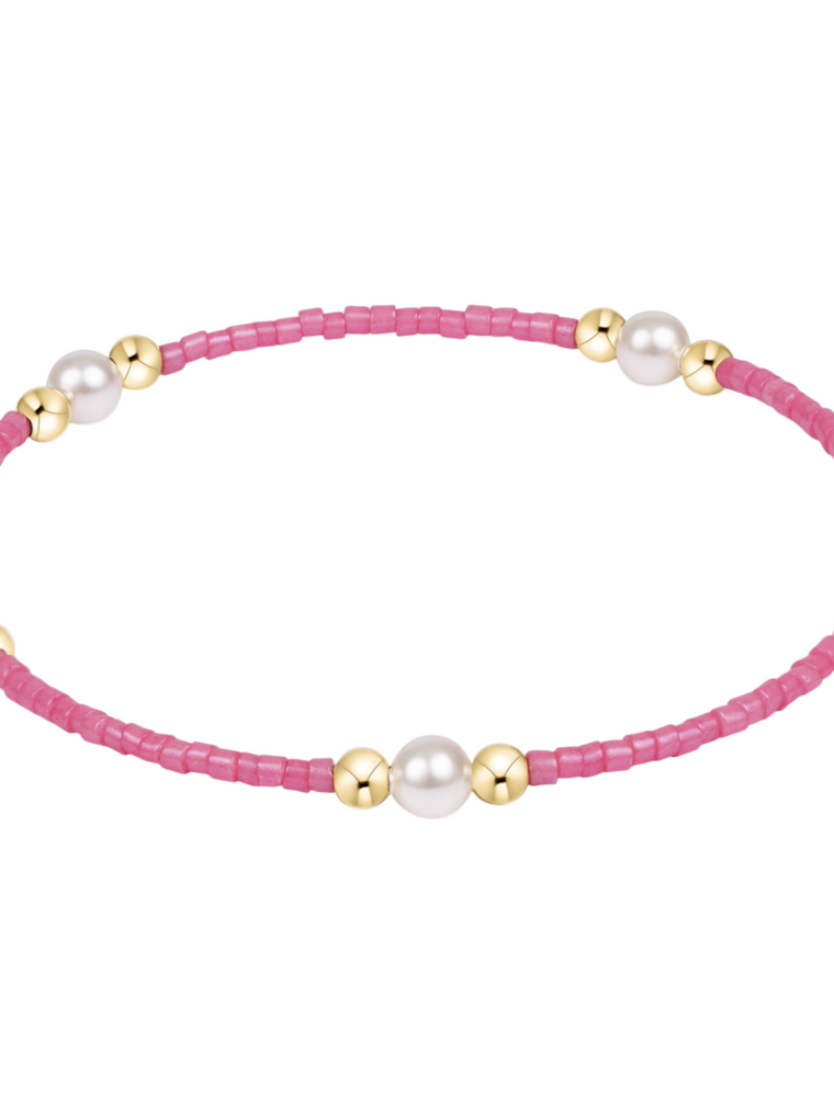 ENEWTON DESIGN Hope Purpose Pearl Bracelet in Bubblegum/Gold