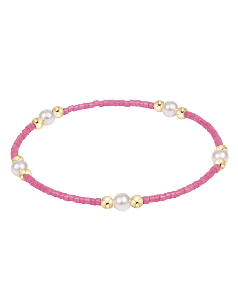 ENEWTON DESIGN Hope Purpose Pearl Bracelet in Bubblegum/Gold
