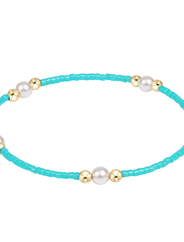 ENEWTON DESIGN Hope Purpose Pearl Bracelet in Turquoise/Gold