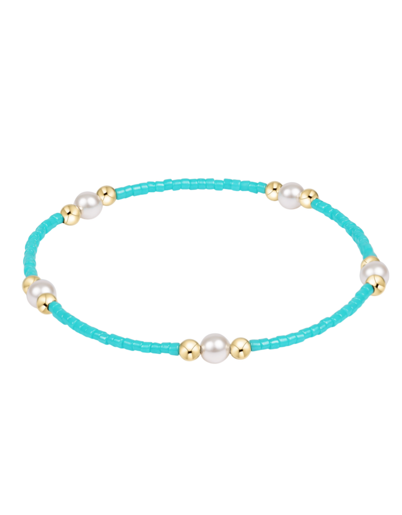 ENEWTON DESIGN Hope Purpose Pearl Bracelet in Turquoise/Gold