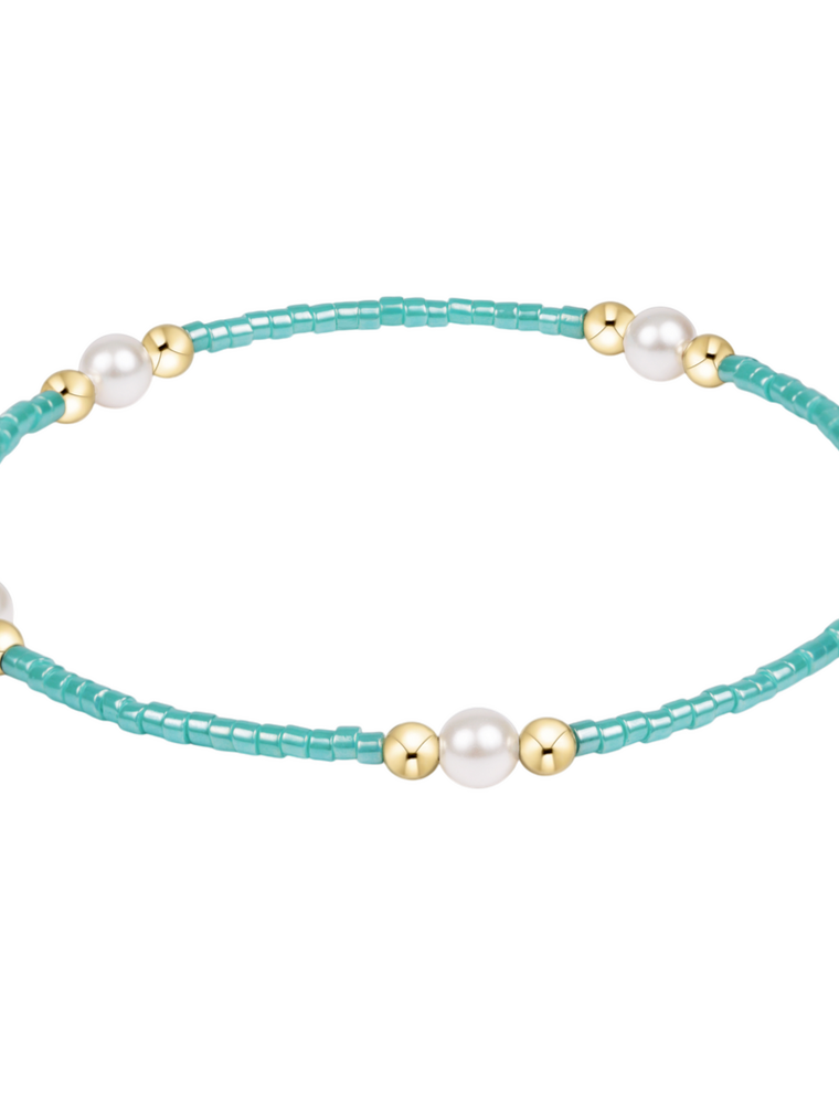 ENEWTON DESIGN Hope Purpose Pearl Bracelet in Sea Glass/Gold