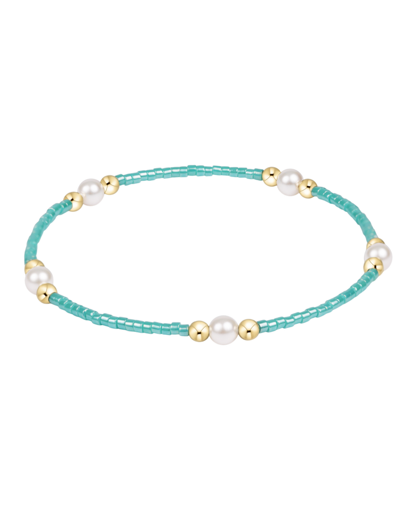 ENEWTON DESIGN Hope Purpose Pearl Bracelet in Sea Glass/Gold