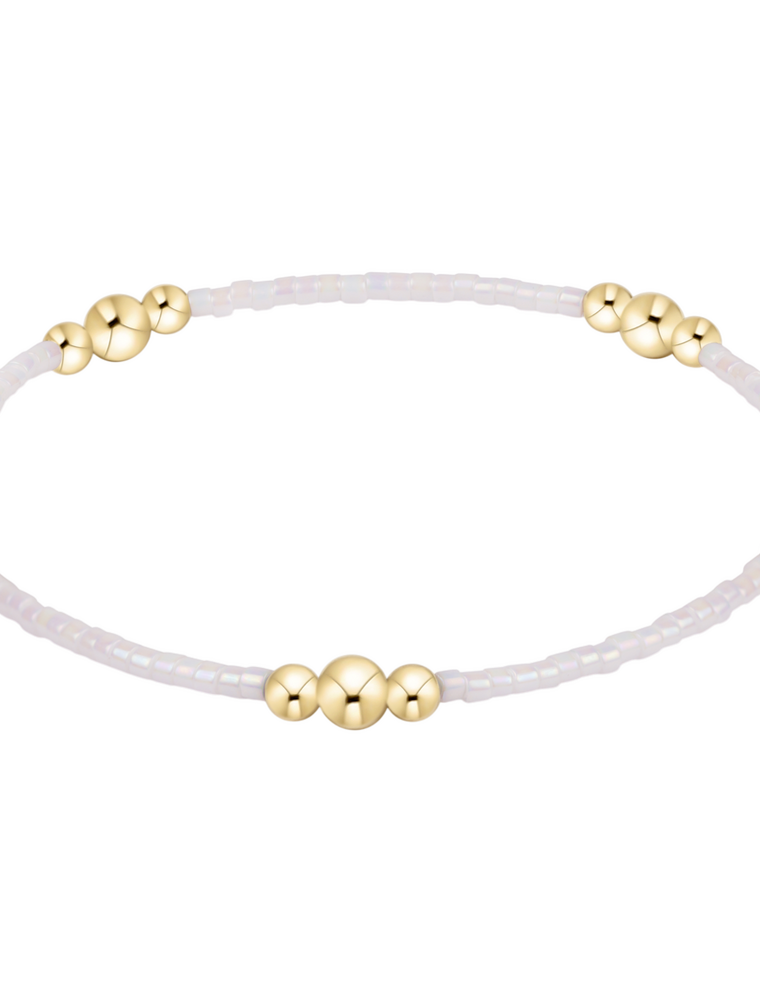 ENEWTON DESIGN Hope Purpose Bracelet in Silky White/Gold