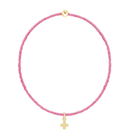 ENEWTON DESIGN Hope Classic Bracelet with Gold Signature Cross Small Charm in Bubblegum/Gold