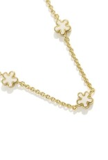 KENDRA SCOTT DESIGN Jane Gold Strand Necklace in White Enamel