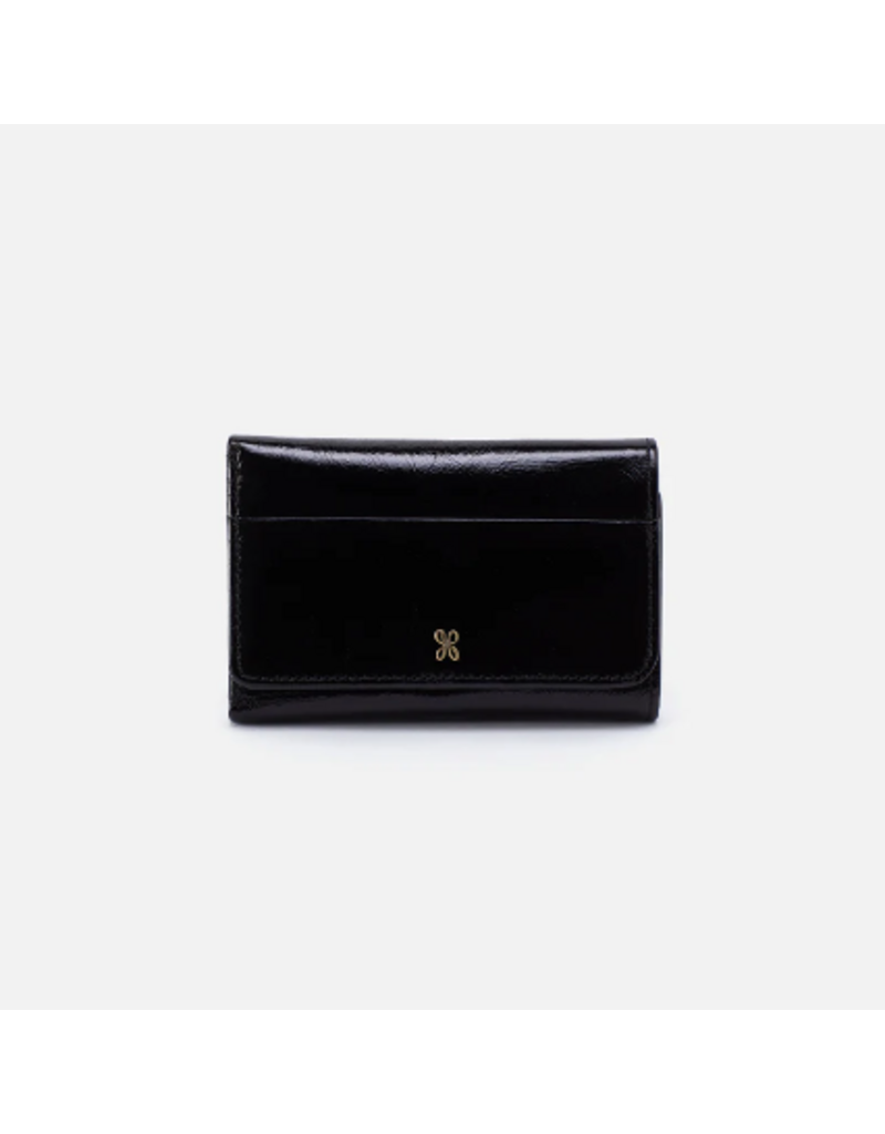 HOBO Jill Trifold Wallet in Black