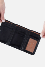 HOBO Jill Trifold Wallet in Black