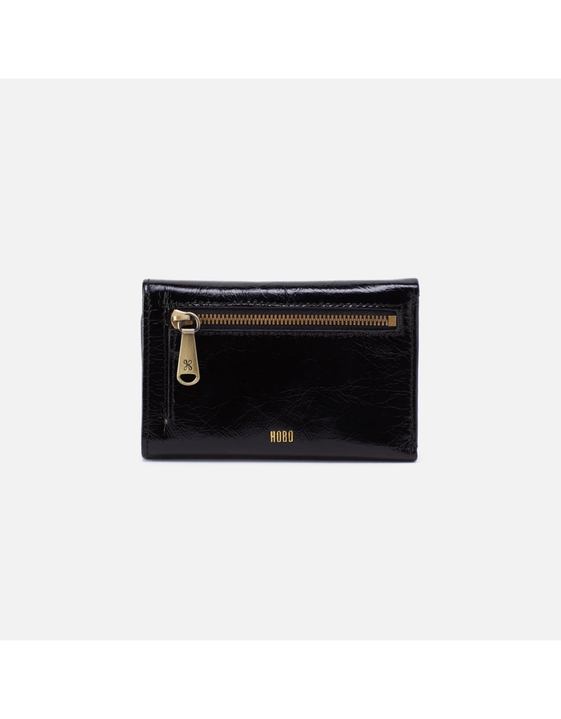 HOBO Jill Trifold Wallet in Black