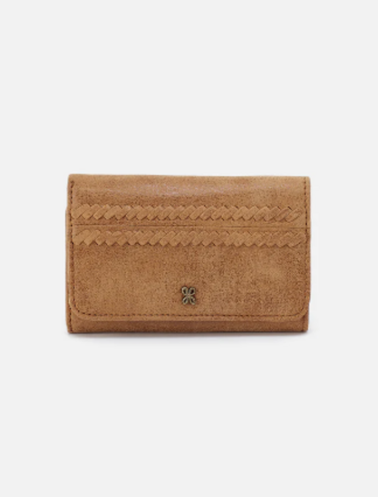 HOBO Jill Trifold Wallet in Whiskey