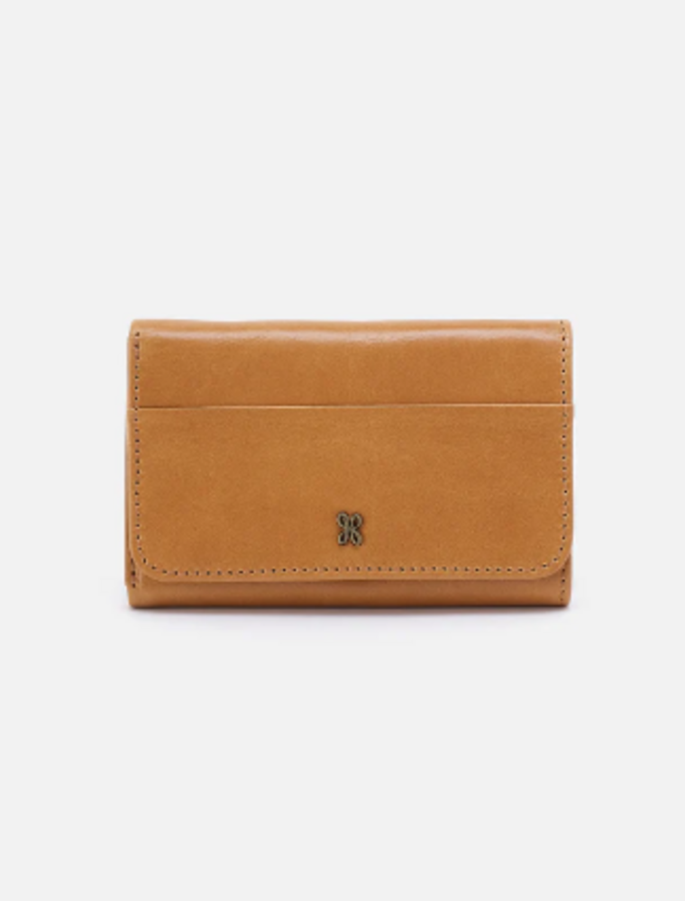 HOBO Jill Trifold Wallet in Natural