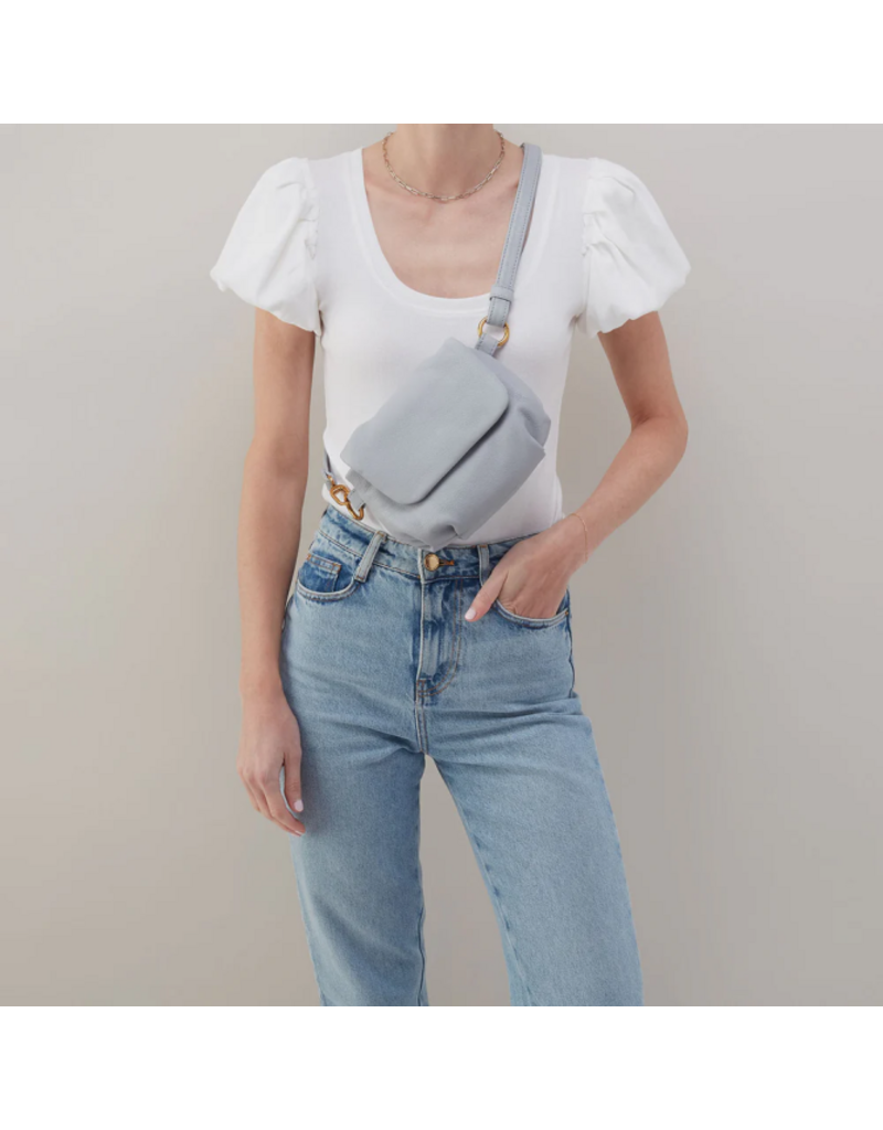 HOBO Harley Crossbody Sling Bag in Blue Pearl