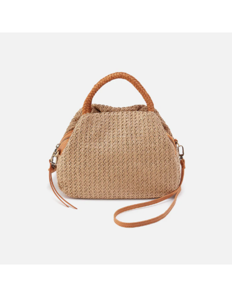 HOBO Darling Small Satchel in Meadow Woven Straw