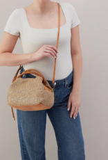 HOBO Darling Small Satchel in Meadow Woven Straw