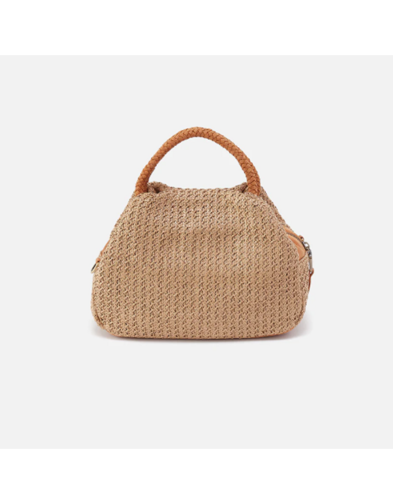 HOBO Darling Small Satchel in Meadow Woven Straw