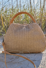 HOBO Darling Small Satchel in Meadow Woven Straw