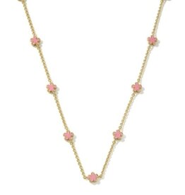KENDRA SCOTT DESIGN Jane Gold Strand Necklace in Dark Pink Enamel
