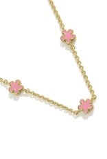 KENDRA SCOTT DESIGN Jane Gold Strand Necklace in Dark Pink Enamel