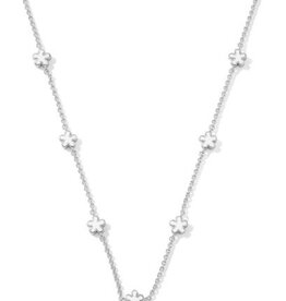 KENDRA SCOTT DESIGN Jane Silver Strand Necklace in White Enamel