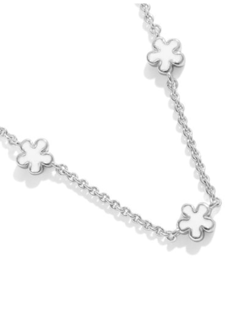 KENDRA SCOTT DESIGN Jane Silver Strand Necklace in White Enamel