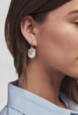 KENDRA SCOTT DESIGN Daphne Gold Frame Drop Earrings in Ivory Mother-of-Pearl