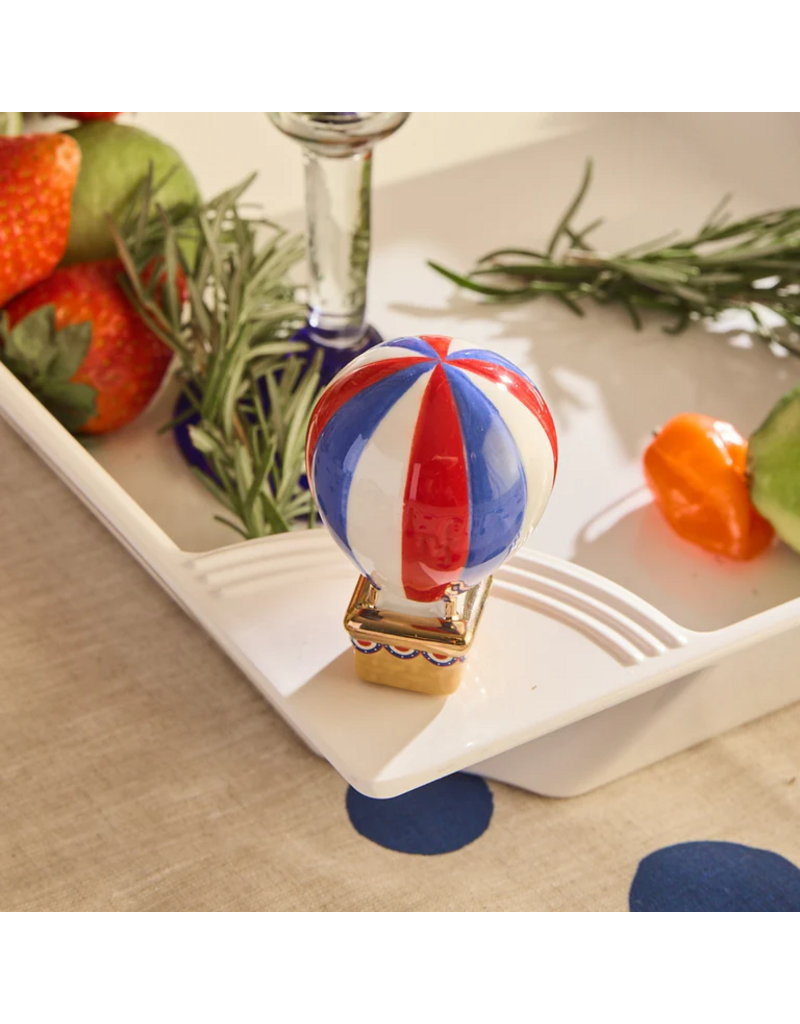 NORA FLEMING Red, White, and Balloon Hot Air Balloon Mini