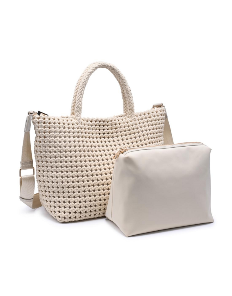 SOL & SELENE Ambrosia Medium Tote in Cream