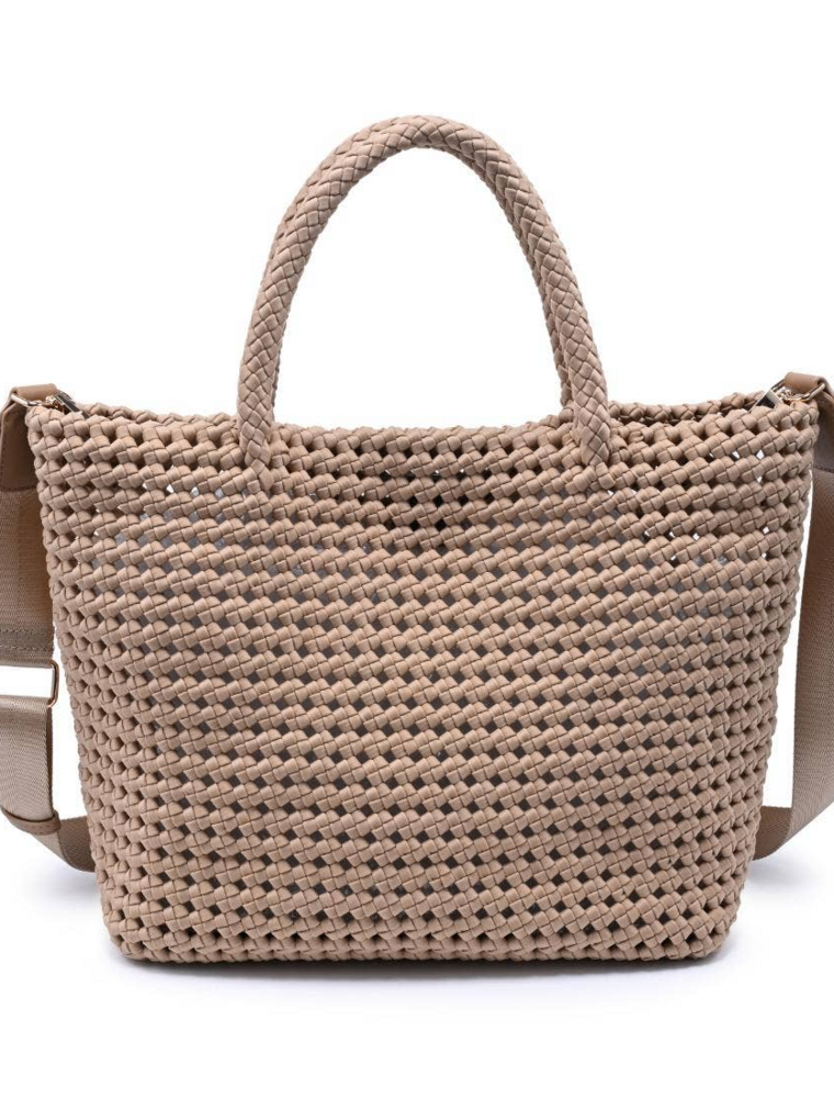 SOL & SELENE Ambrosia Medium Tote in Nude