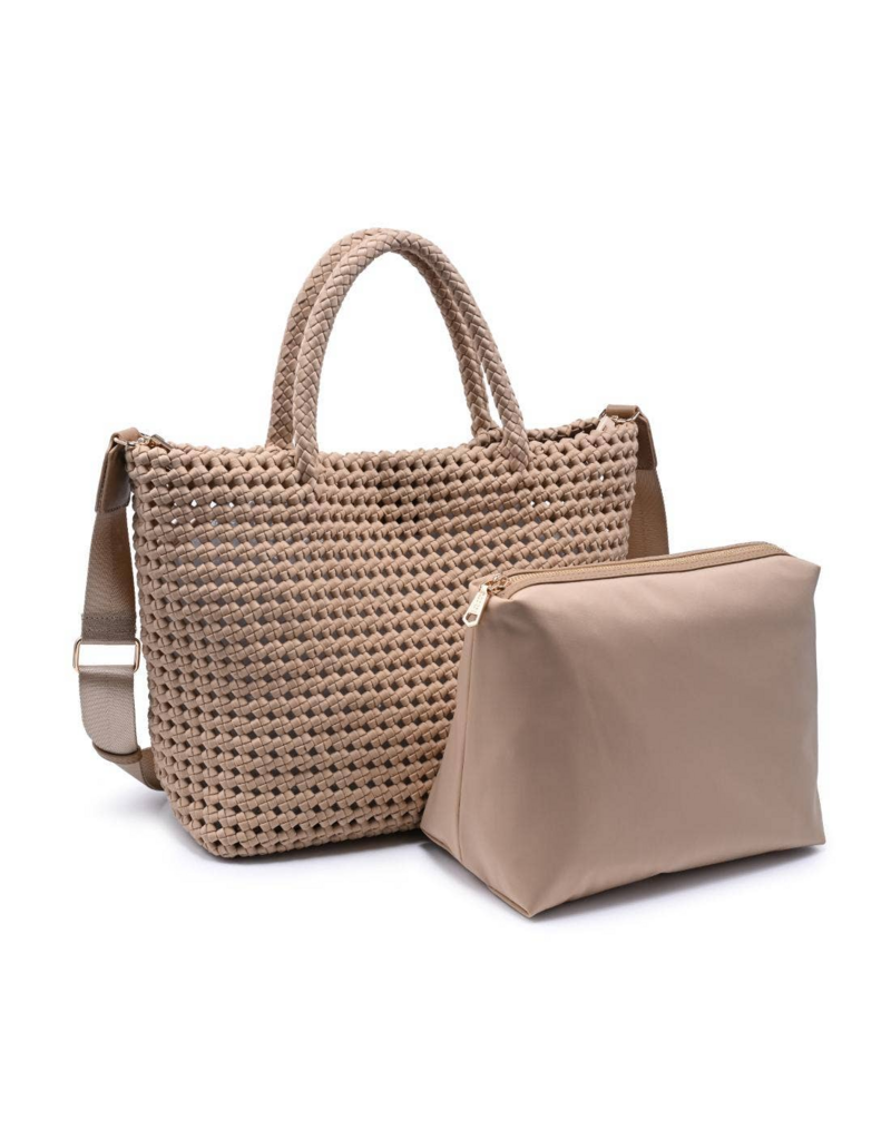 SOL & SELENE Ambrosia Medium Tote in Nude