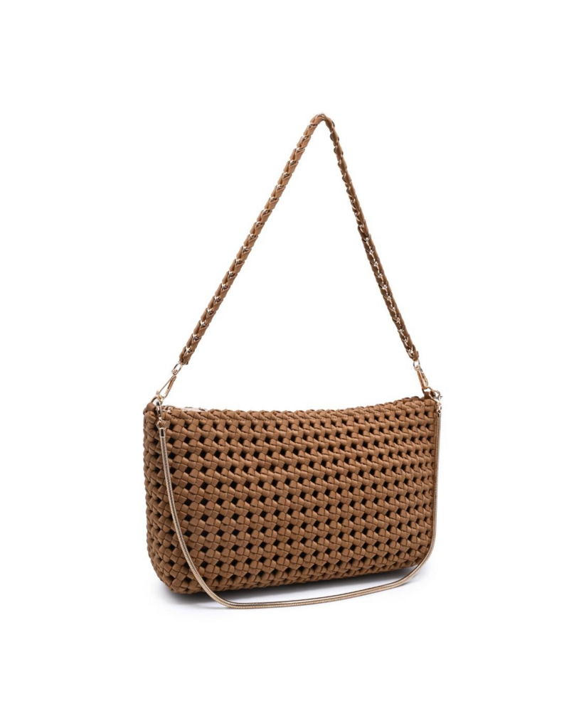 SOL & SELENE Eclipse Clutch in Sand