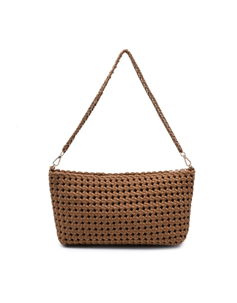 SOL & SELENE Eclipse Clutch in Sand