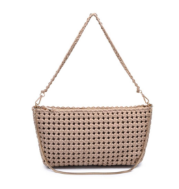 SOL & SELENE Eclipse Clutch in Nude