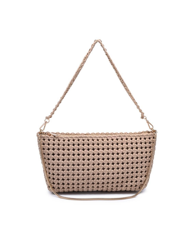 SOL & SELENE Eclipse Clutch in Nude