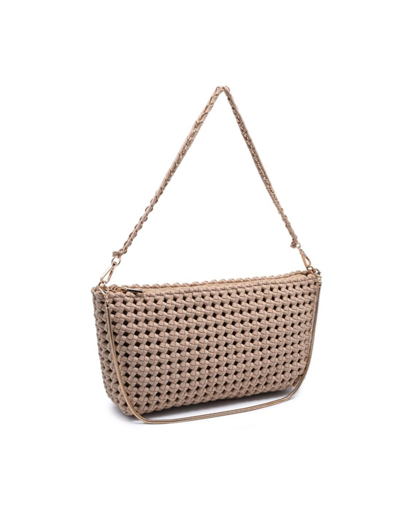 SOL & SELENE Eclipse Clutch in Nude