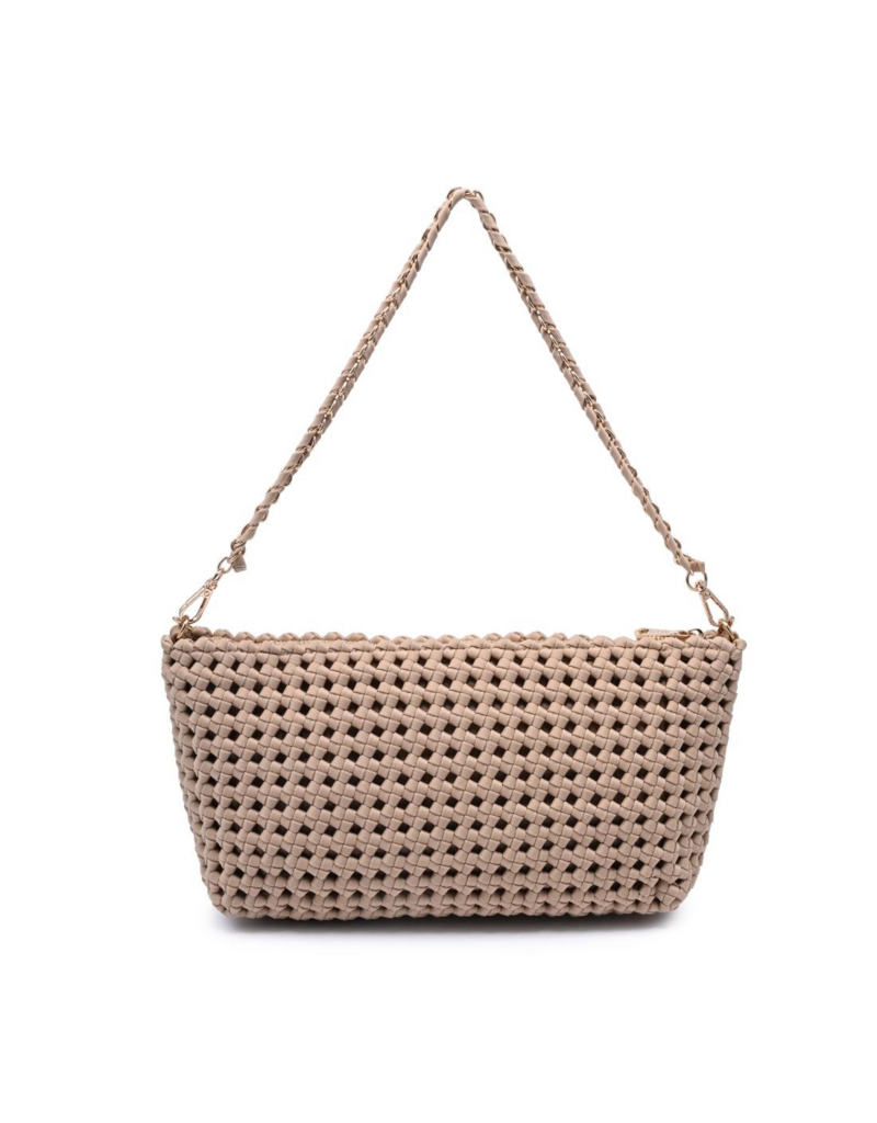 SOL & SELENE Eclipse Clutch in Nude