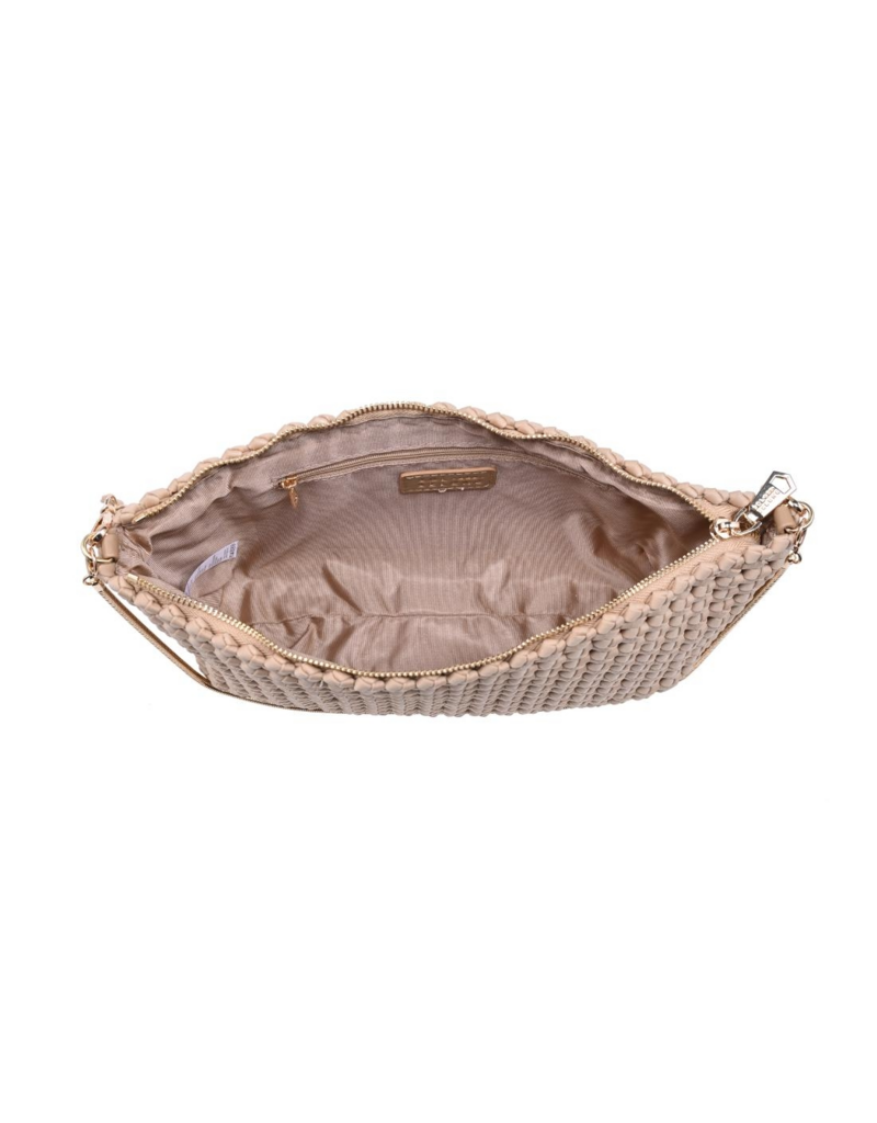 SOL & SELENE Eclipse Clutch in Nude